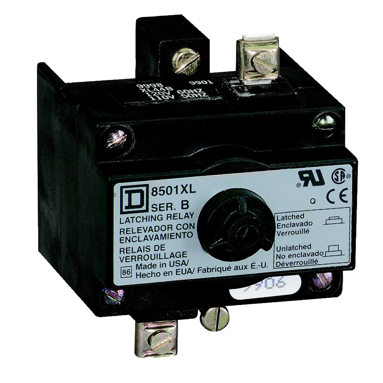 SCHNEIDER ELECTRIC - SNR8501XLV02 Attacco a scatto relè NEMA 120 Vac