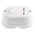 LE PROLUNGHE SAS - PRG8516 SERIE OVAL PULSANTE + PRESA 10/16A 250V