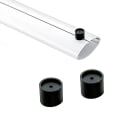 ROSSINI - RSS8587 COPPIA STAFFE PER FISSAGGIO A PLAFONE NERE