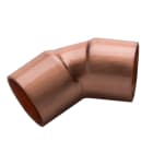 LE PROLUNGHE SAS - PRG8715/45 CURVA 45 F/F D.16 MM RAME SATINATO