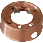 LE PROLUNGHE SAS - PRG8737/2 BASE PORTAFRUTTO 2FORI D.20 MM RAME SAT.