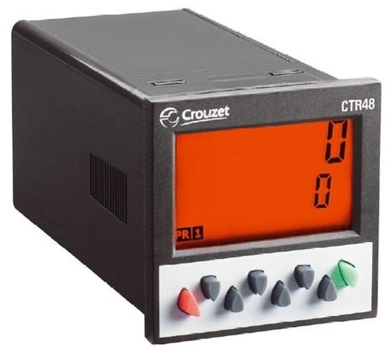 CROUZET - CRO87621125 MULTIFUNCTION COUNTER CTR48, BLCD, PNP/N