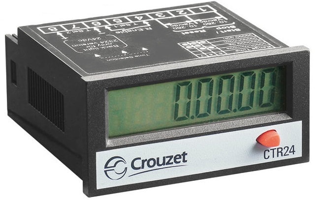 CROUZET - CRO87622062 ELECTRONIC IMPULSE COUNTER CTR24, LCD, 8