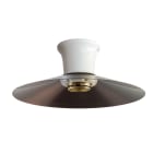 LE PROLUNGHE SAS - PRG8784/LRA SPOT PORC.E27 + P.LISCIO RAME ANTIC.D.22