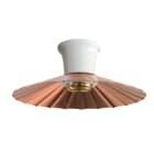 LE PROLUNGHE SAS - PRG8784/PRS SPOT PORC.E27 + P.PIEGA RAME SATIN. D.22