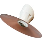 LE PROLUNGHE SAS - PRG8794/LRS SPOT PORC.45? E27+P.LISCIO R/SATIN. D.22