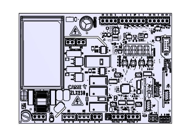 CAME SRL - CMC88006-0107 SCHEDA ELETTRONICA ZLX230P