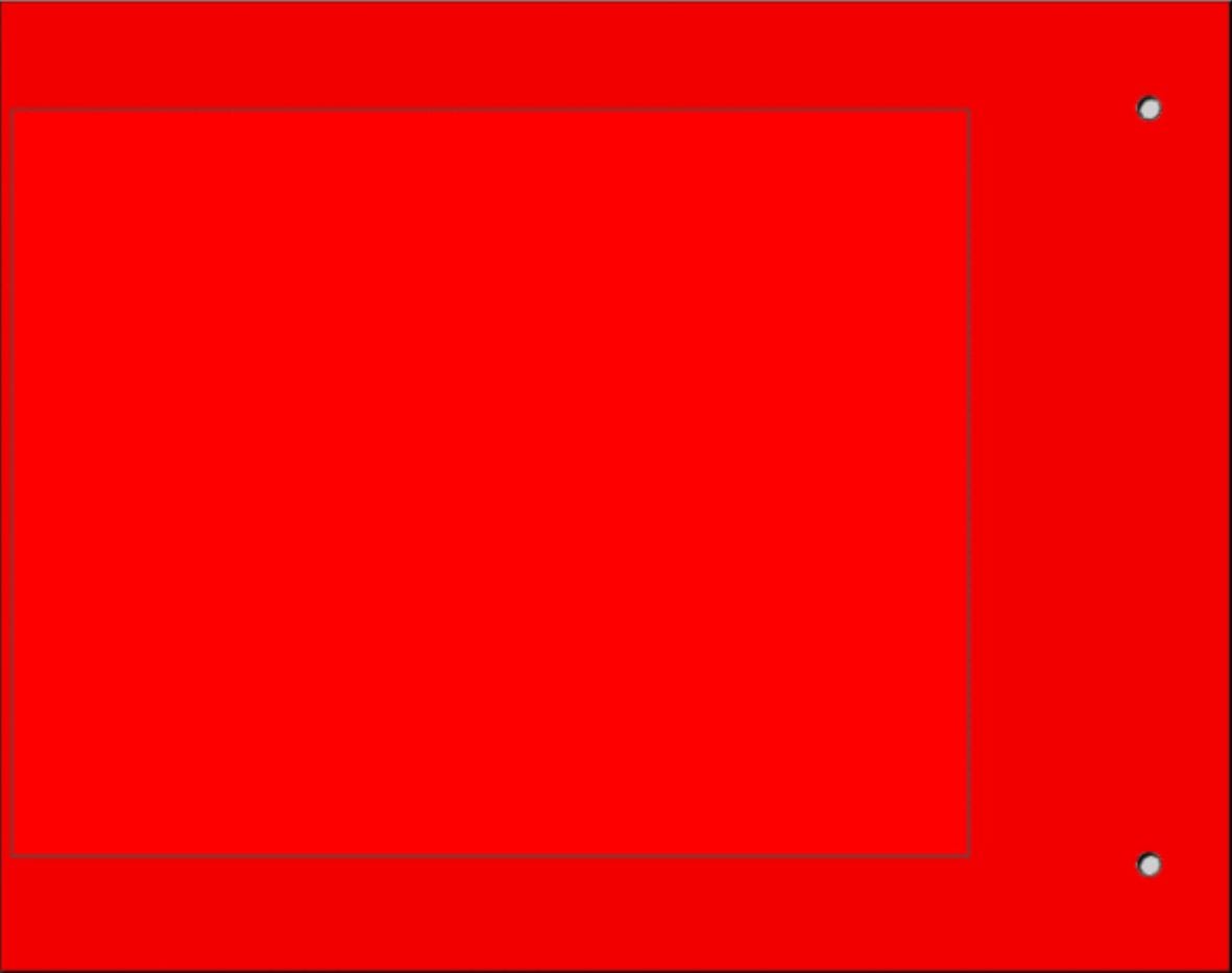 CEMBRE SPA - CEM88213 TARGA QUADRO MG-VRT-A AD.ROSSO PVC 92X11