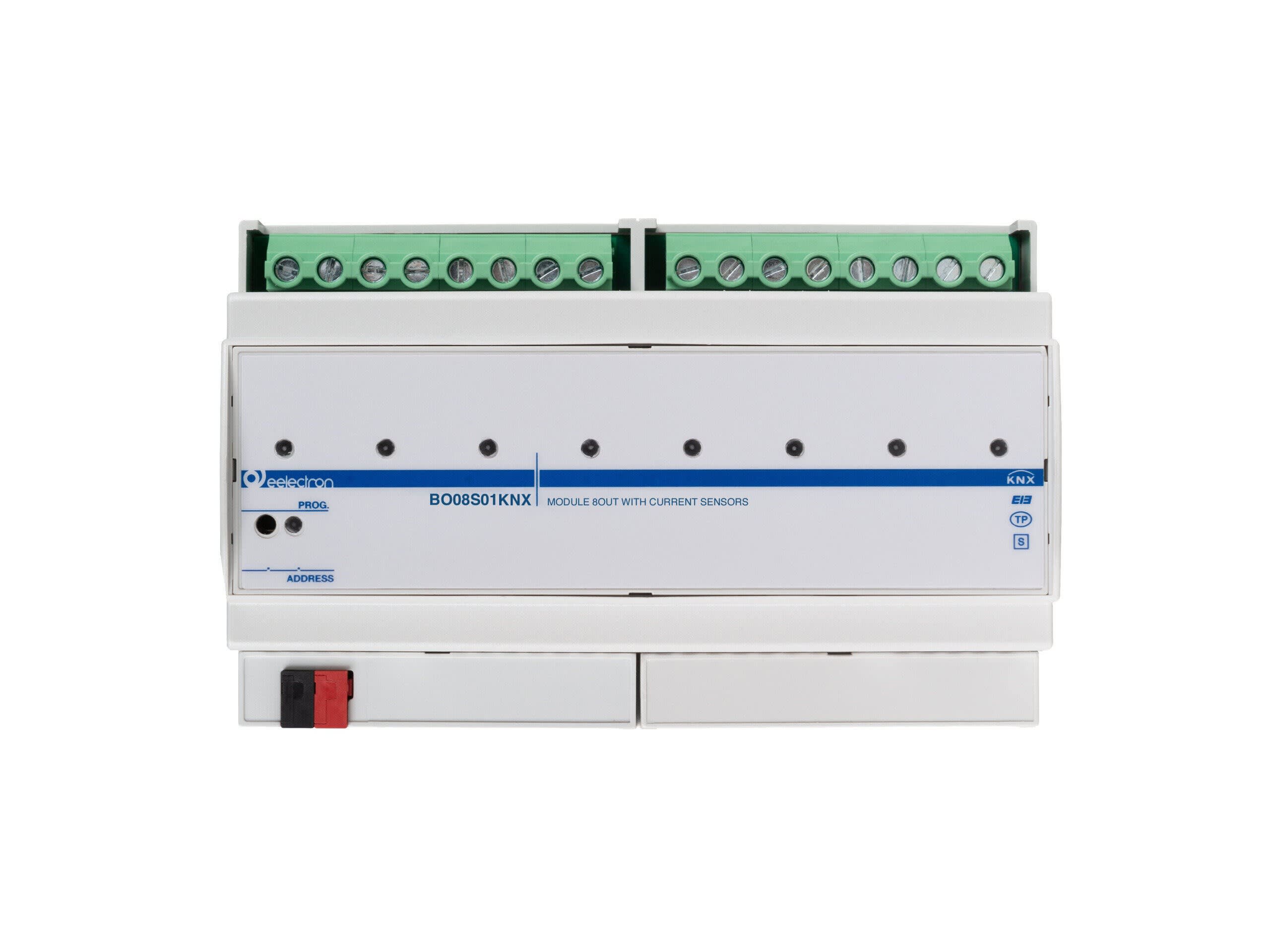 EELECTRON SPA - EEXBO08S01KNX MODULO DIN UNIV 8 OUT 20A+SENSORI CORREN