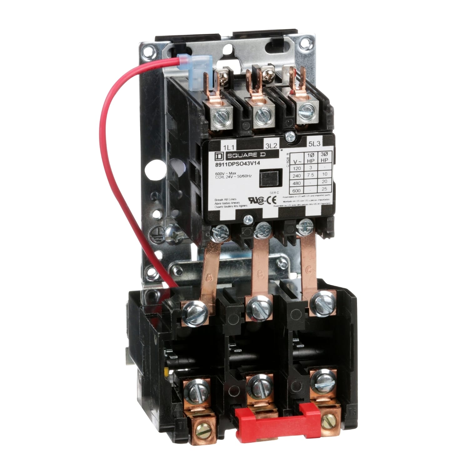 SCHNEIDER ELECTRIC - SNR8911DPSO43V14 Starter 600 VCA 40 A DPS + accessori