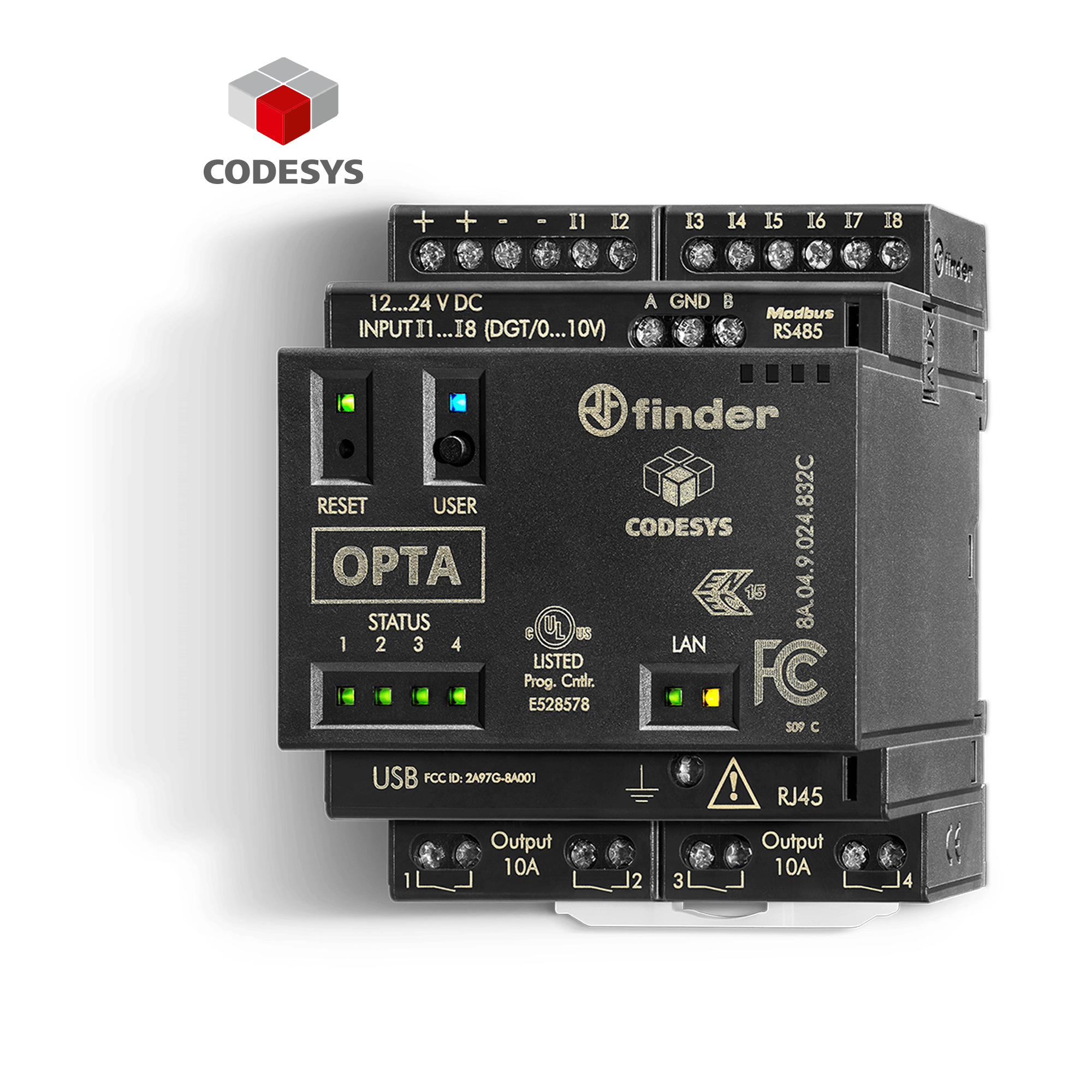 FINDER SPA - FIN8A049024832C PROGRAMMABLE LOGIC RELAY-OPTA CODESYS