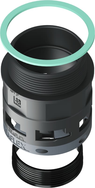 TEAFLEX - TEA8BSM48N08 RACC.NERO IP68 SM48 NPT2