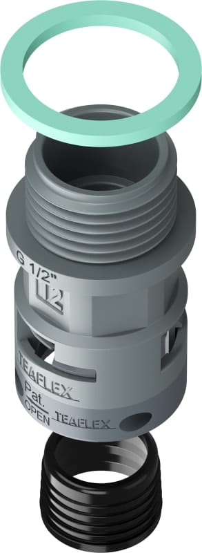 TEAFLEX - TEA8GSM12G03 RACC.GRIGIO IP68 SM12 G 1/2