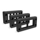 CEMBRE SPA - CEM9000.16/8 TELAIO 16 POLI DIVISIBILE SERIE EWO, IN POLIAMMIDE PA6.6, IP66, NERO RAL 9005, HALOGEN FREE E SILICON FREE, ALLOGGIA 8 GOMMINI PICCOLI