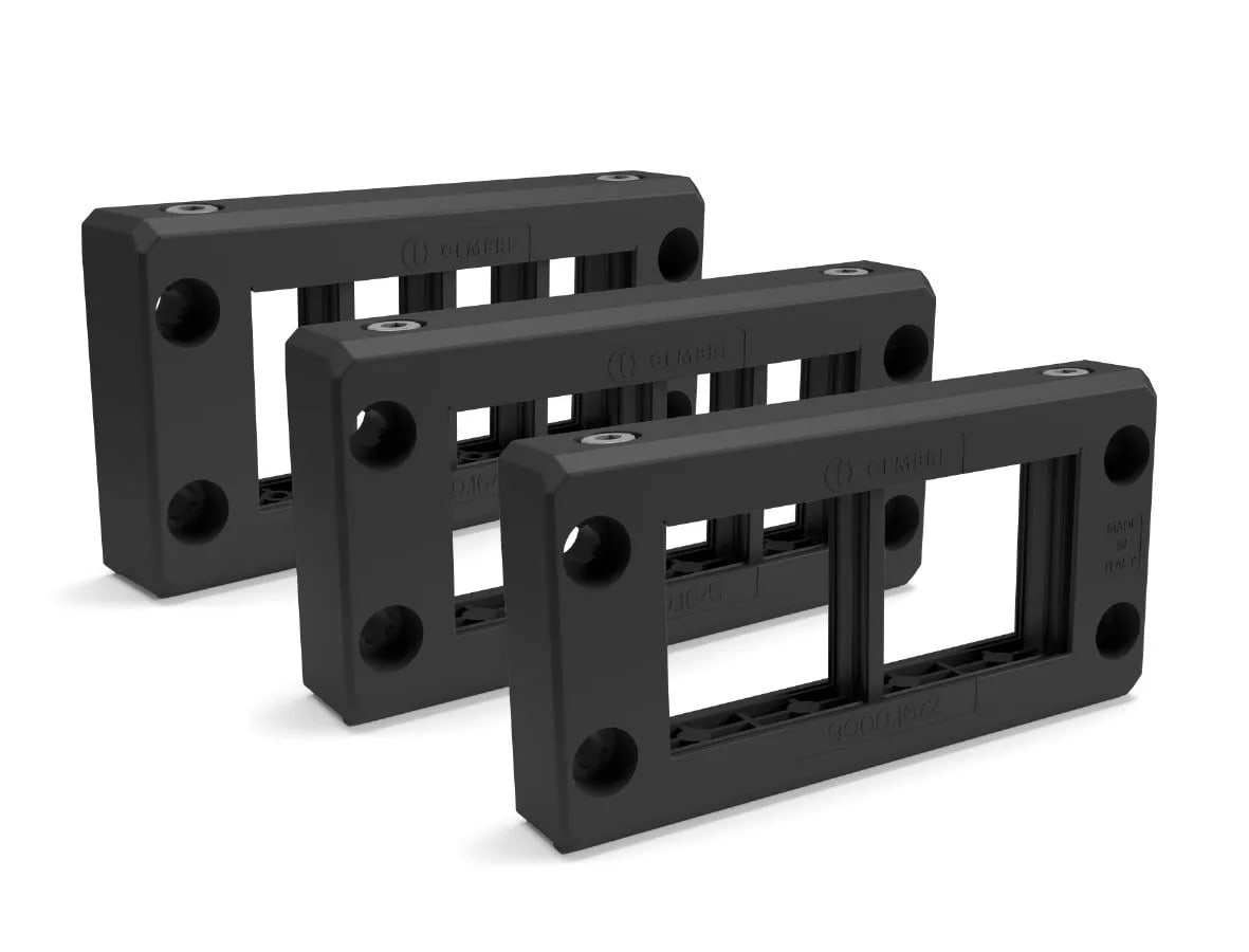 CEMBRE SPA - CEM9000.16/2 TELAIO 16 POLI,PA6.6,IP66,NERO,HF,2 GOMM