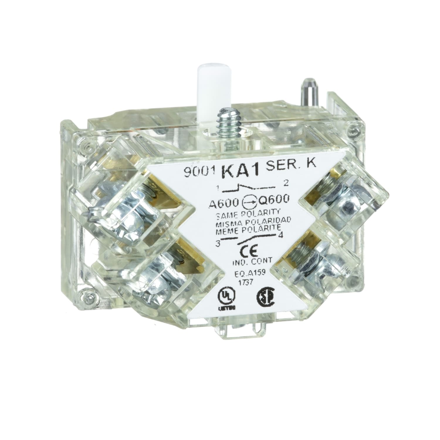 SCHNEIDER ELECTRIC - SNR9001KA1 Blocco contatti - 1 NC/NO STD - lega d'argento