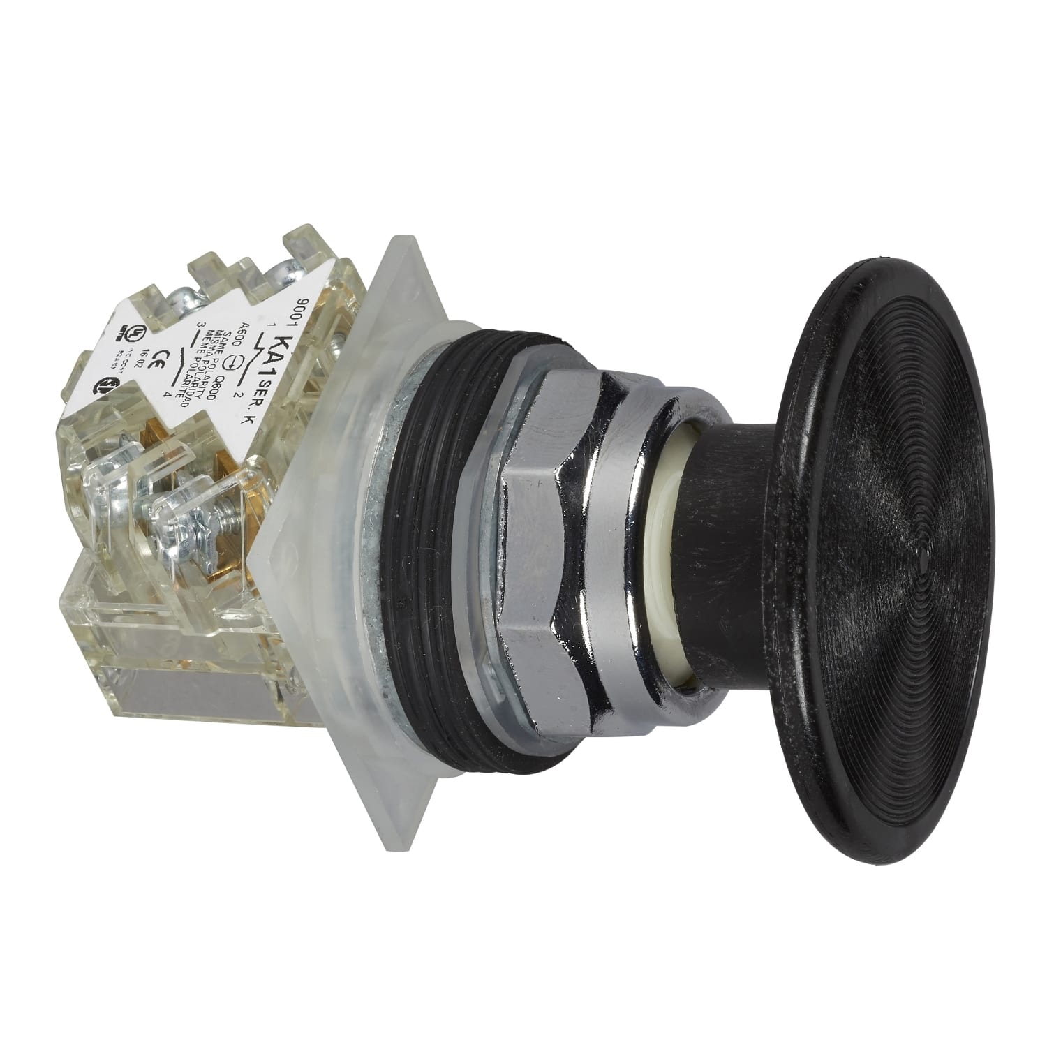 SCHNEIDER ELECTRIC - SNR9001KR25BH13 PULSANTE A FUNGO NERO NC+NO