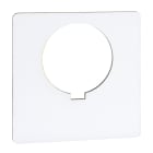 SCHNEIDER ELECTRIC - SNR9001KN100WP Piastra legenda vuota plastica 57 x 57 mm - Ø 30 - Bianca - Non contrassegnata