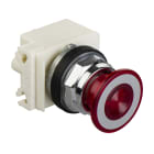 SCHNEIDER ELECTRIC - SNR9001KR9P35LRR Pulsante luminoso Ø30 - rosso - testa a fungo Ø41mm - 2 pos. - 24V AC/DC