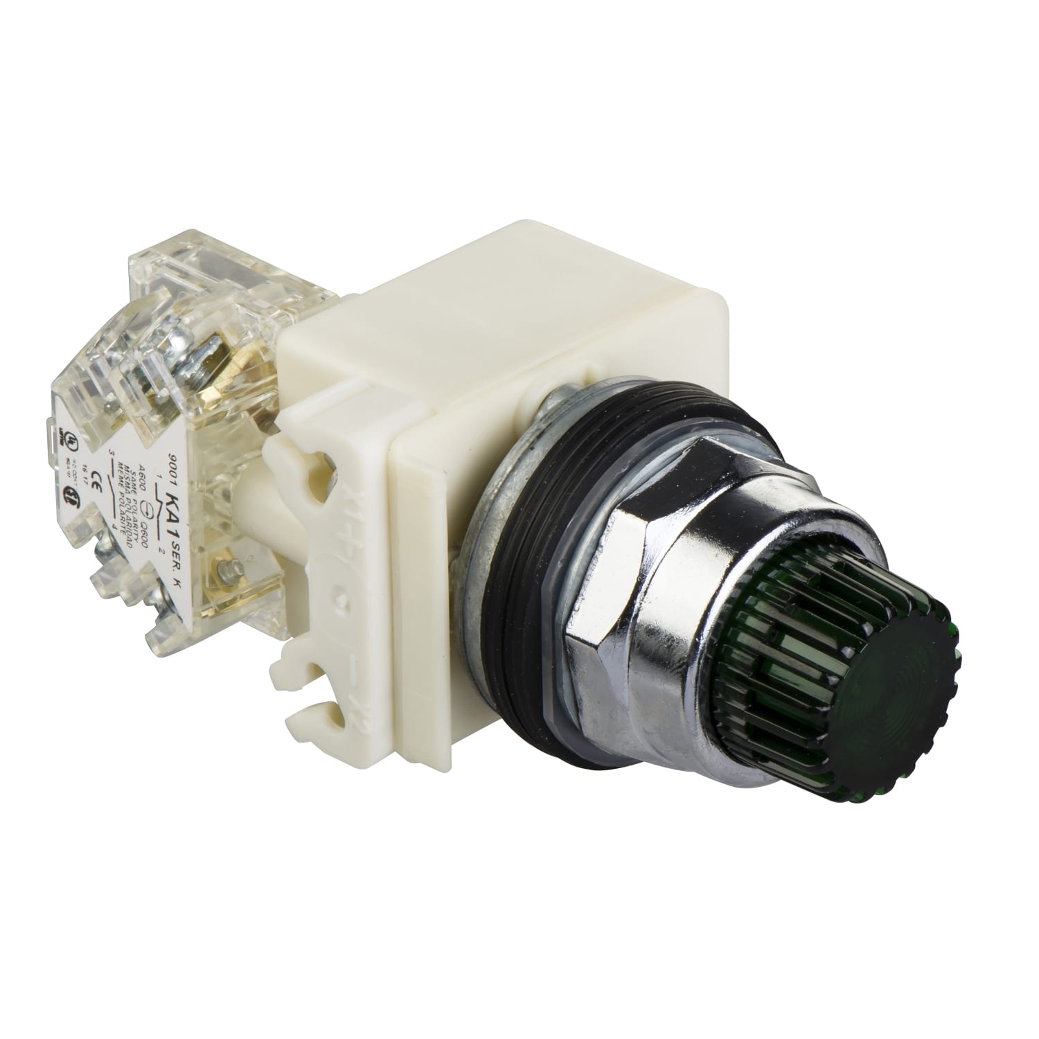 SCHNEIDER ELECTRIC - SNR9001K2L35LGGH13 PULSANTE LUMINOSO VERDE 24V NC+NO