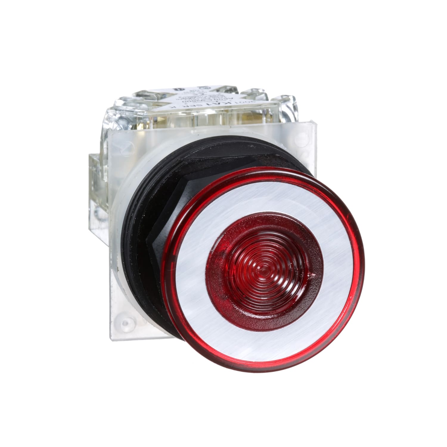 SCHNEIDER ELECTRIC - SNR9001SKR9RH13 Pulsante luminoso Ø30 - testa a fungo Ø41mm - rosso - 2 posizioni - 1CO