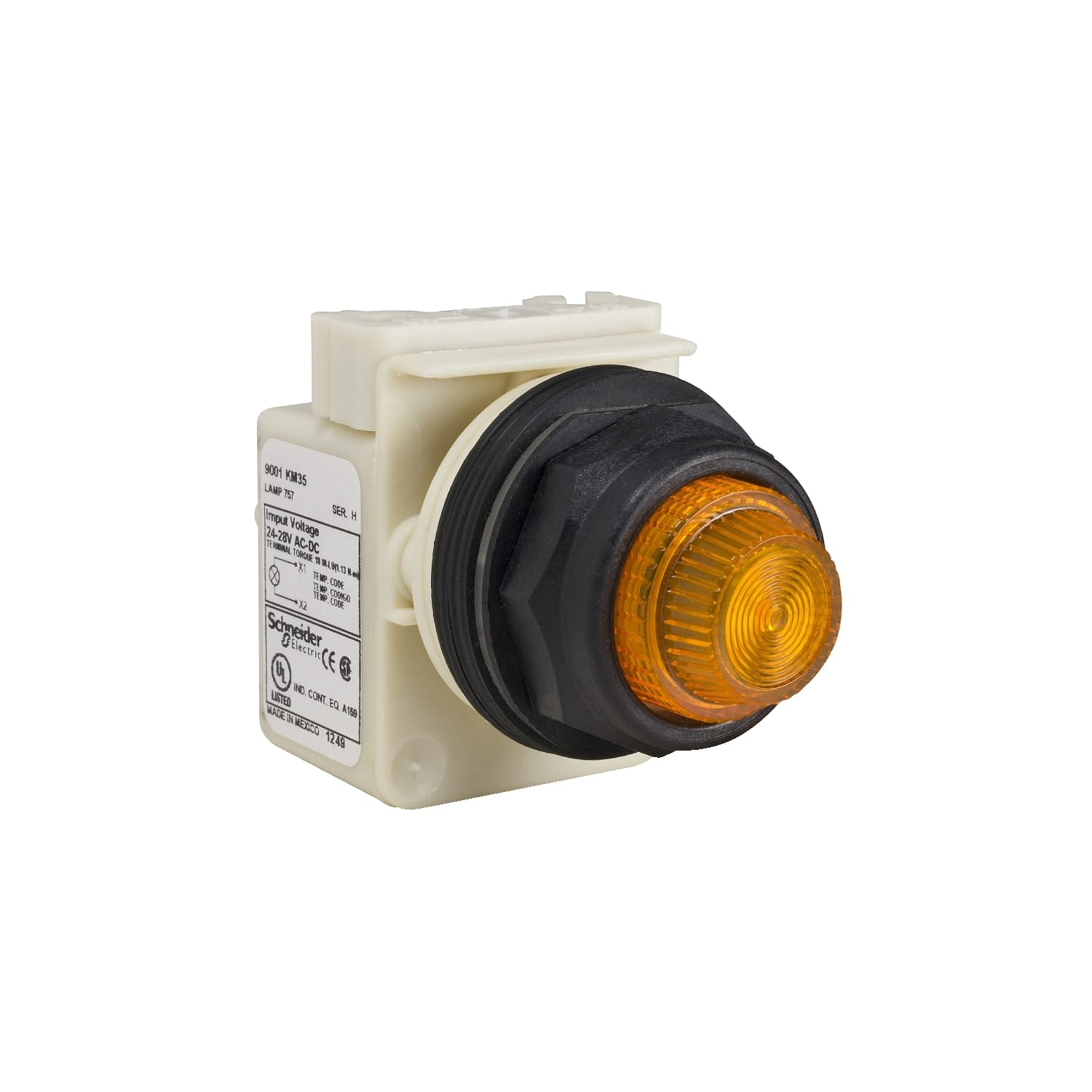 SCHNEIDER ELECTRIC - SNR9001SKP35A31 Lampada spia ambra 28V Ø30