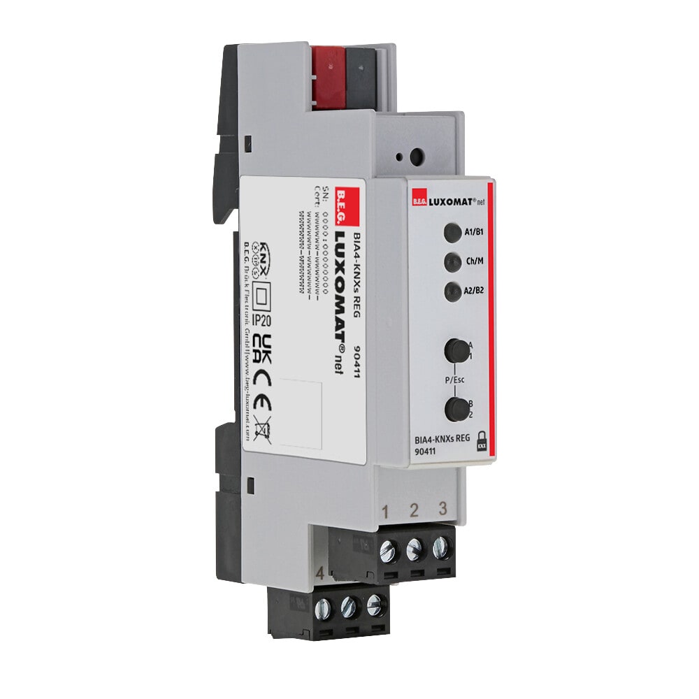 B.E.G. ITALIA SRL - BBH90411 BIA4-KNXS REG - 4 IN 230V KNX SU GUIDA D