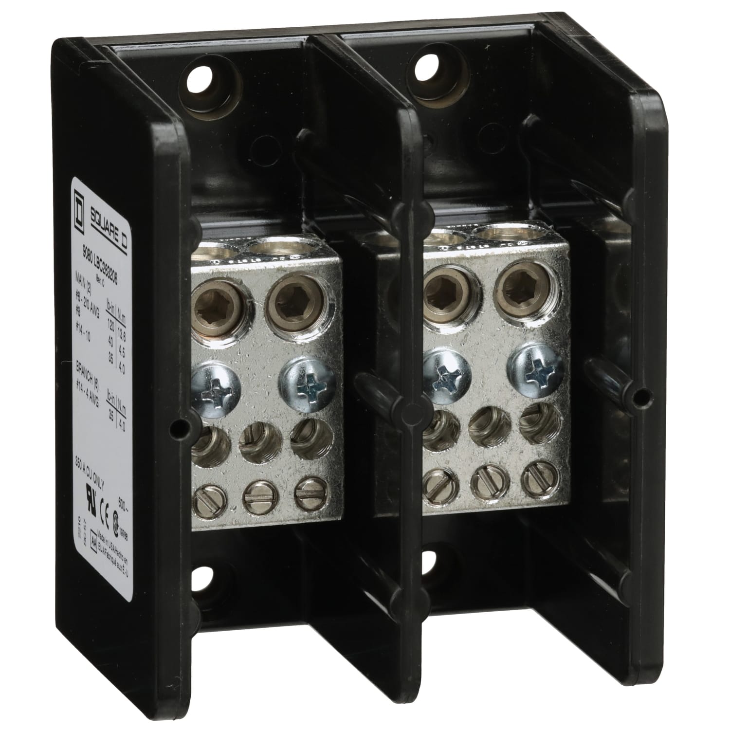 SCHNEIDER ELECTRIC - SNR9080LBC263206 MORSETTIERE 3p
