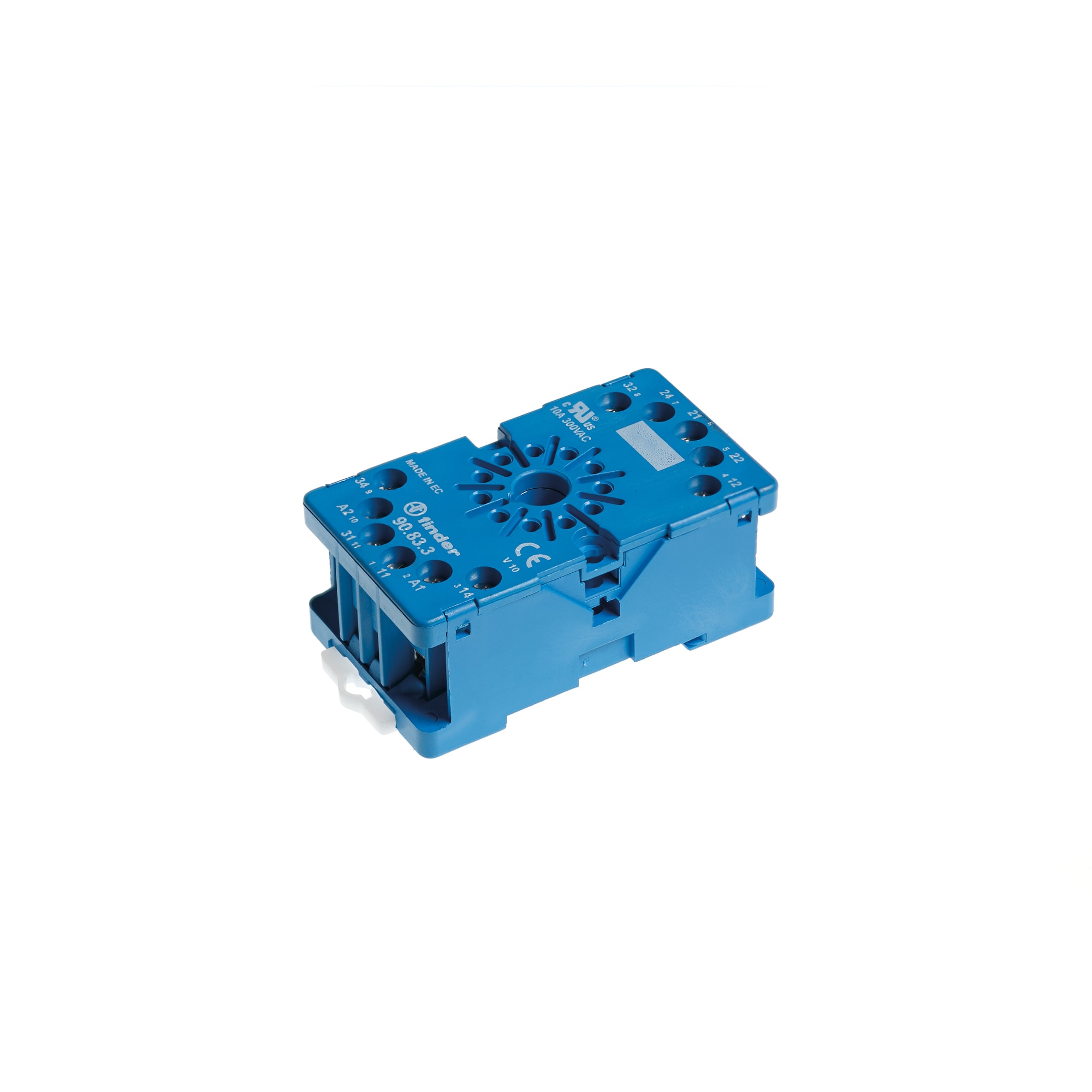FINDER SPA - FIN90823SMA ZOCCOLO CON MORSETTI A BUSSOLA 2P S.60