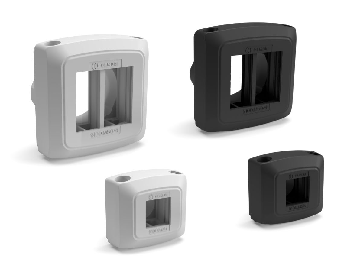 CEMBRE SPA - CEM9100.M50/4 PASSACAVI DIVISIBILI CIRCOLARI PER CAVI INTESTATI, IN POLIMERO TEMOPLASTICO RINFORZATO CON FIBRA DI VETRO E GUARNIZIONE DI TENUTA SOVRASTAMPATA