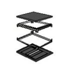 BTICINO - BTI91801/66A MAS HDX - BASE TESTA PANN APERTO 600X600