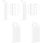 BTICINO - BTI91845/8MH MAS - PIASTRONE FUNZ X OMNIBUS L=850 P=6