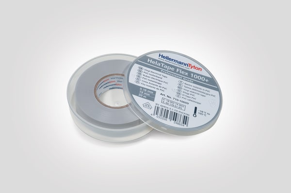 HELLERMANNTYTON Srl - HEE710-10609 NASTRO PVC 19X20X0.18 GY HTAPE-FLEX1000+