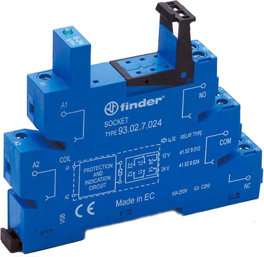 FINDER SPA - FIN93020125 ZOCCOLO CON MORSETTI A BUSSOLA 2P S.41