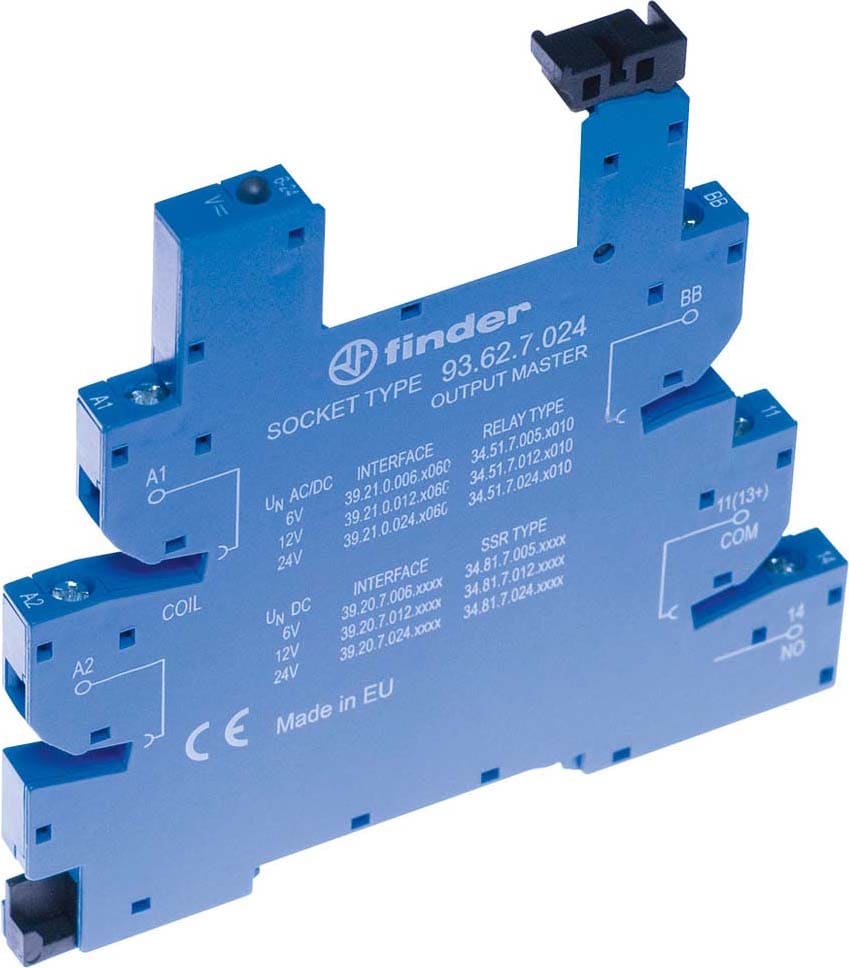 FINDER SPA - FIN93628230 ZOCCOLO CON MORSETTI A BUSSOLA 1P S.34