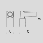 ARCLUCE SPA - ACL1099090X-12 ATTACCO T.PALO D60 ANG.90° SINGOLO