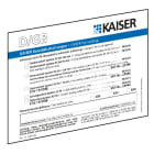 KAISER GMBH & CO. KG - KAI9473-92 TARGA DI CONTRASSEGNO PER PARTIZIONE