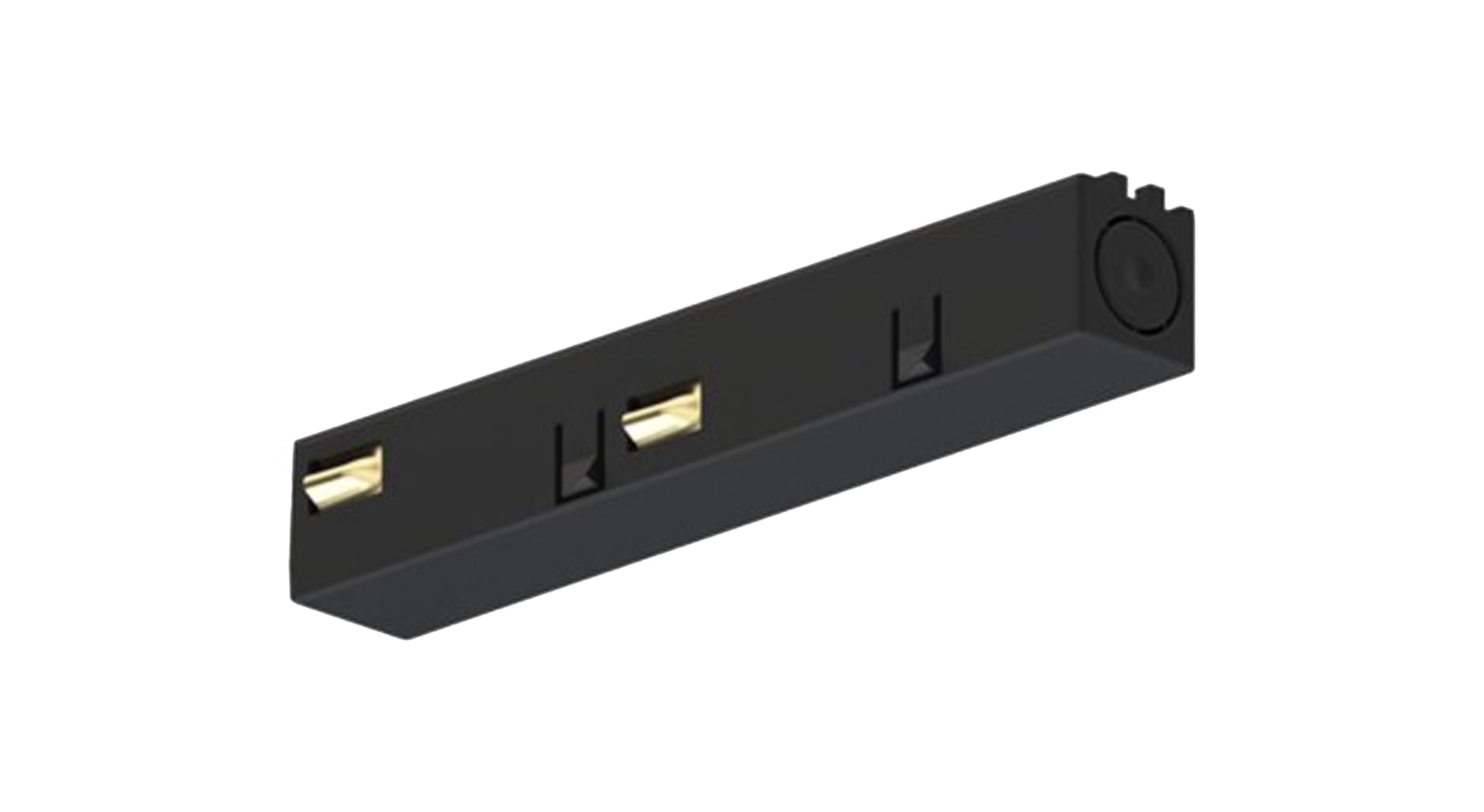 TARGETTI - TAR9501-S/B-E EVO TRACK SHORT NOT POLARED END-FEED BK