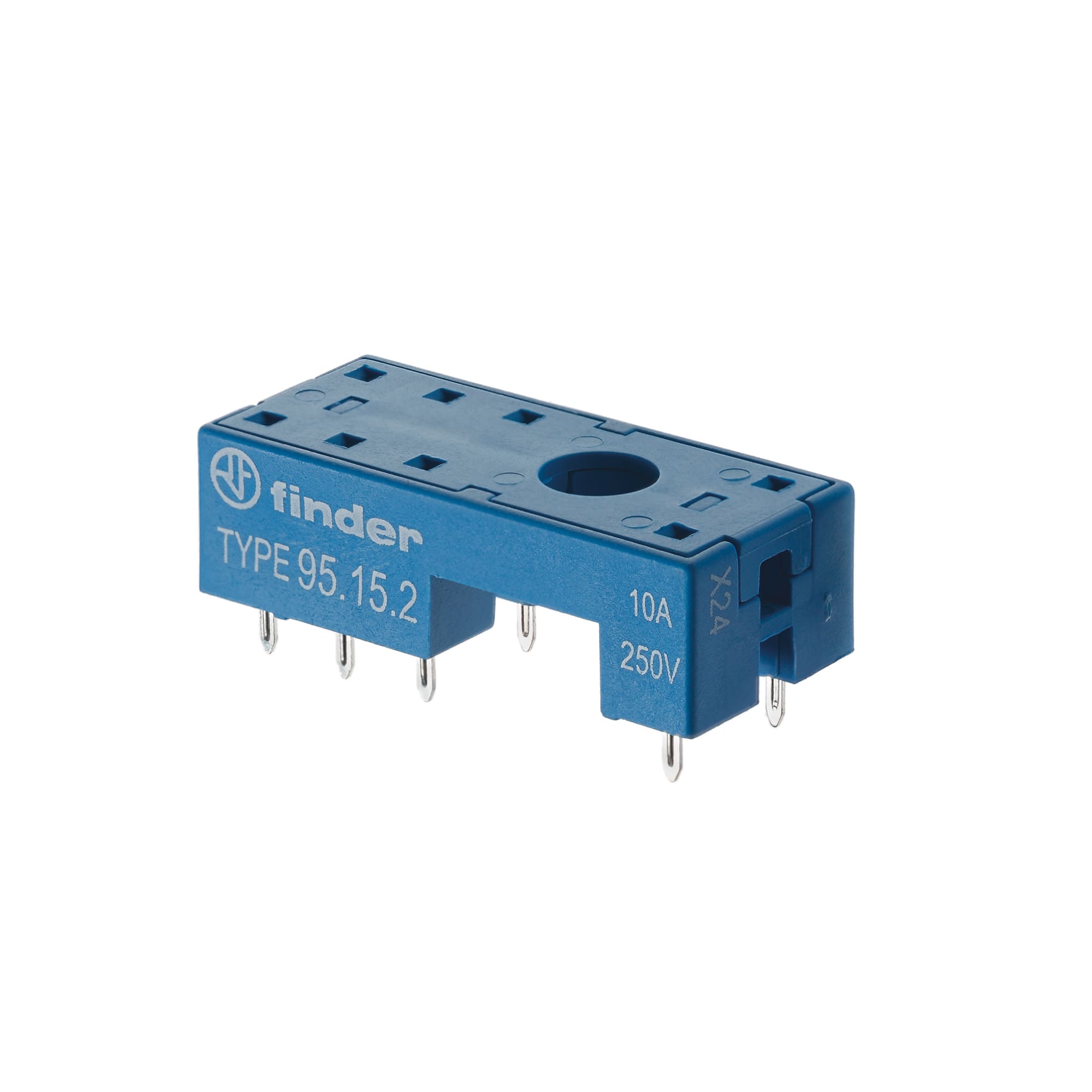 FINDER SPA - FIN951520SNA ZOCCOLO PER CIRCUITO STAMPATO 2P NERO S.
