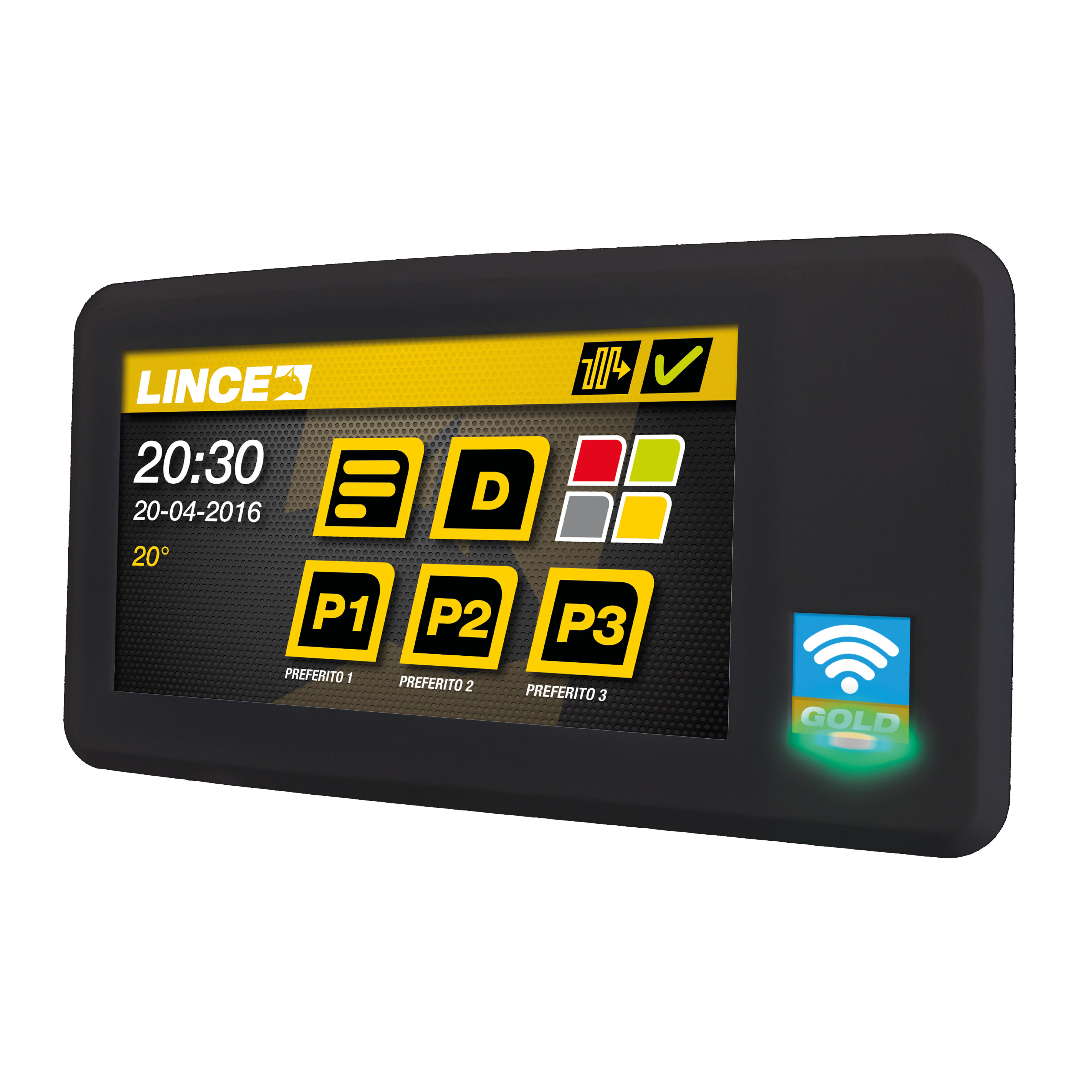 INTERNAZIONALE SRL - LIN9542 - TASTIERA TOUCH GOLD NERA