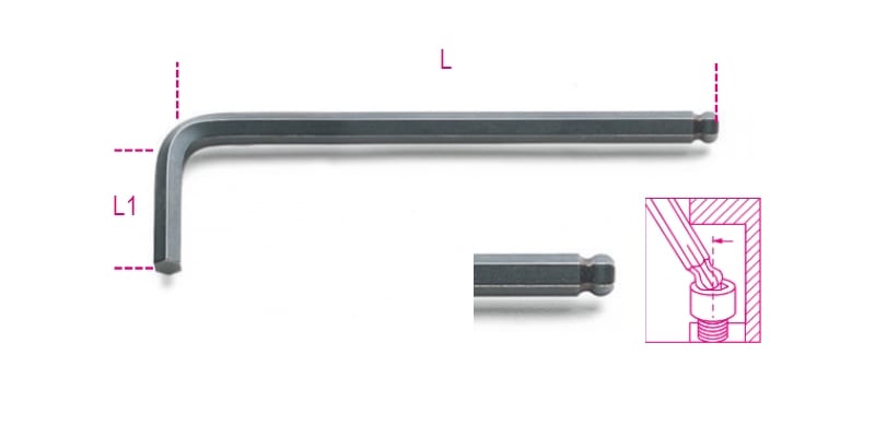 BM SPA - BMM000960965 CHIAVI MAS ES PIEG PUNTA SFERICA BP 4