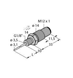 TURCK BANNER SRL - TUK9910401 TP-103A-G1/8-H1141-L024