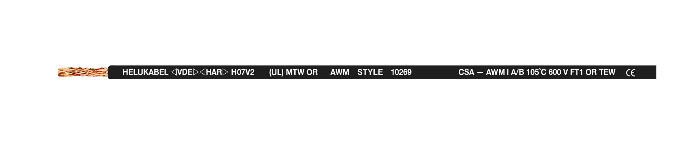 HELUKABEL ITALIA SRL - HLK64187 FIVENORM H07 V2-K 10/AWG 8, BLACK
