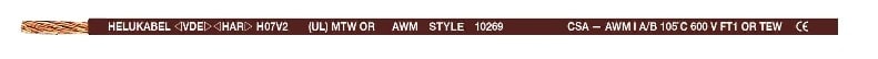 HELUKABEL ITALIA SRL - HLK64126 FIVENORM H07 V2-K 1,5/AWG 16, BRAUN