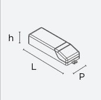 EXENIA SRL - EXE9D070019AL/IP67 ON-OFF 700MA 19W 220-240V IP67 C/CAV L=1