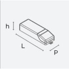 EXENIA SRL - EXE9D035015AL/IP67 ON/OFF 350MA 15W 220-240V IP67 C/CAV L=1