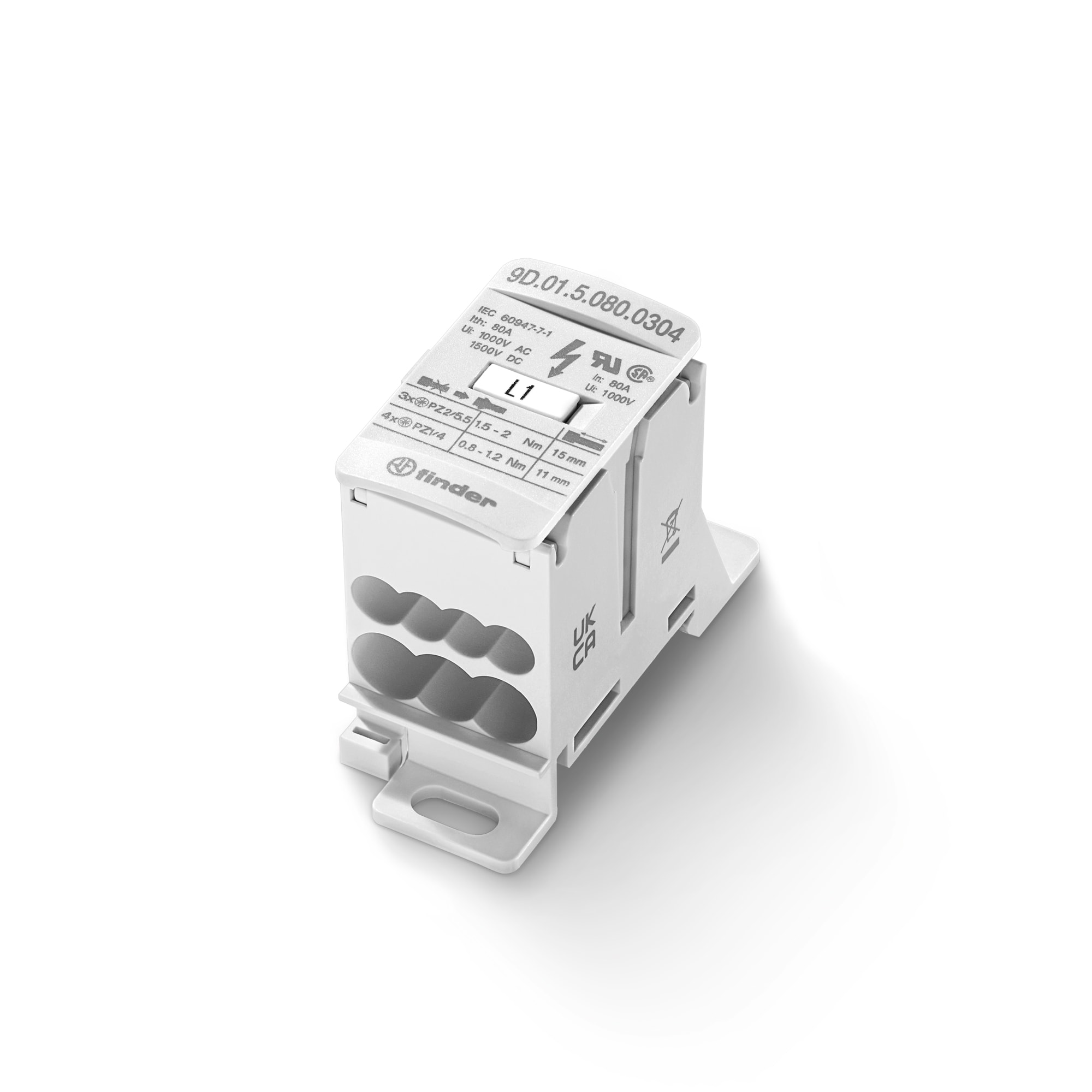 FINDER SPA - FIN9D0150800304 MORSETTI DI DISTRIBUZIONE 80A 3I/4O