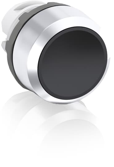 ABB SPA - ABBKZ 013 0 MP1-30B PULSANTE NERO GHIERA METALLICA