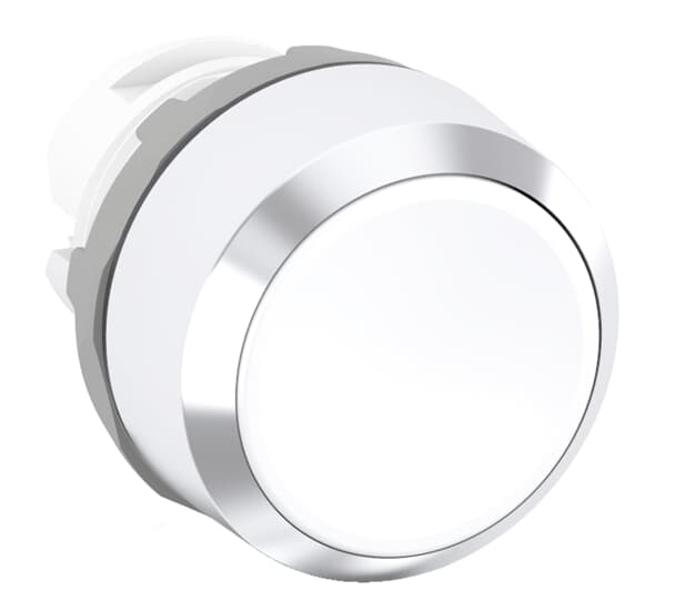 ABB SPA - ABBKZ 012 2 MP1-30W PULSANTE BIANCO GHIERA METALLICA