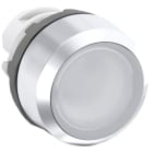 ABB SPA - ABBKZ 066 8 MP2-31W PULSANTE BIANCO GHIERA METALLICA
